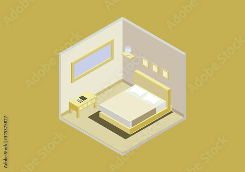 isometric break room