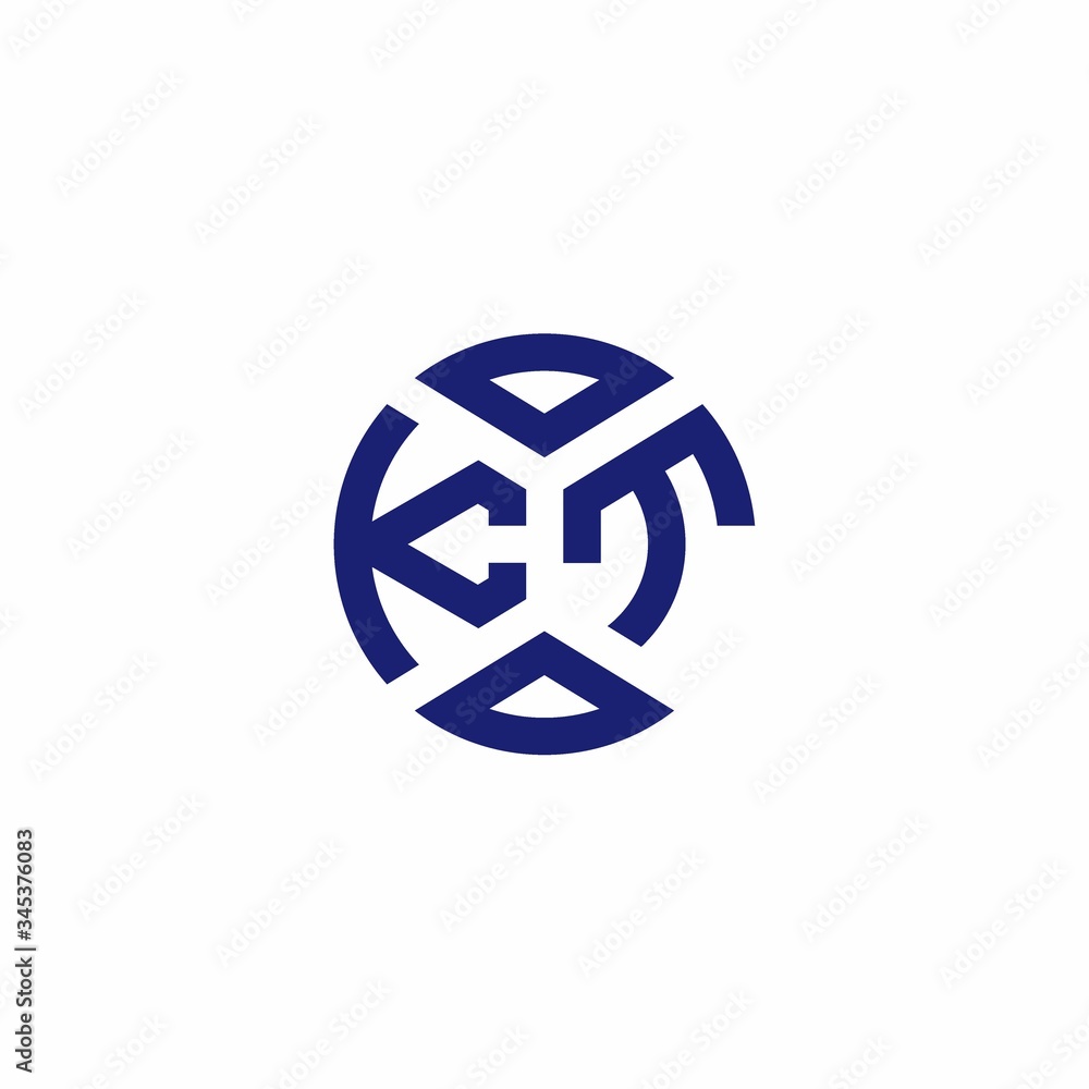KT monogram logo with abstract shapes in modern style KT monogram logo with abstract shapes in modern style