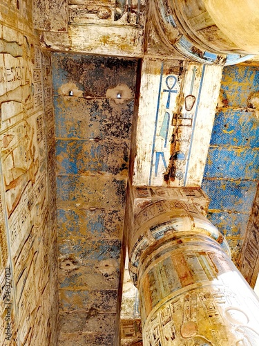 Medinet Habu temple a historical place in Luxor, Egypt