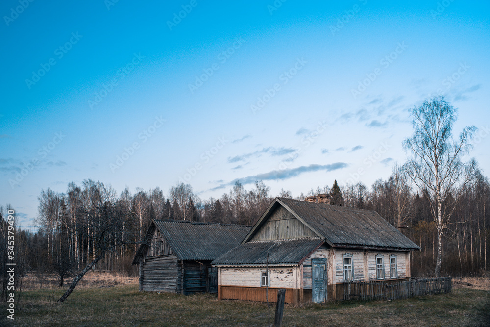 Abandoned village in the outback of Belarus Abandoned village in the outback of Belarus