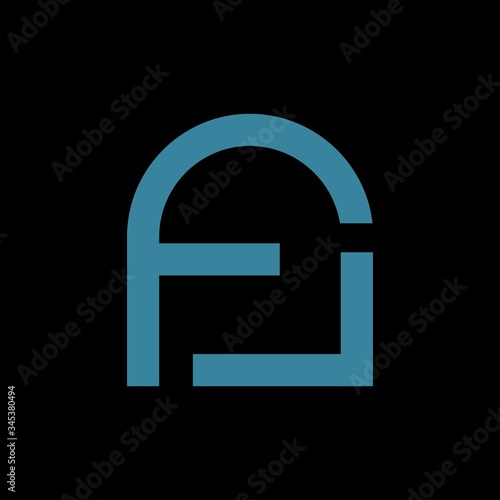 Initial letter f logo vector design templates