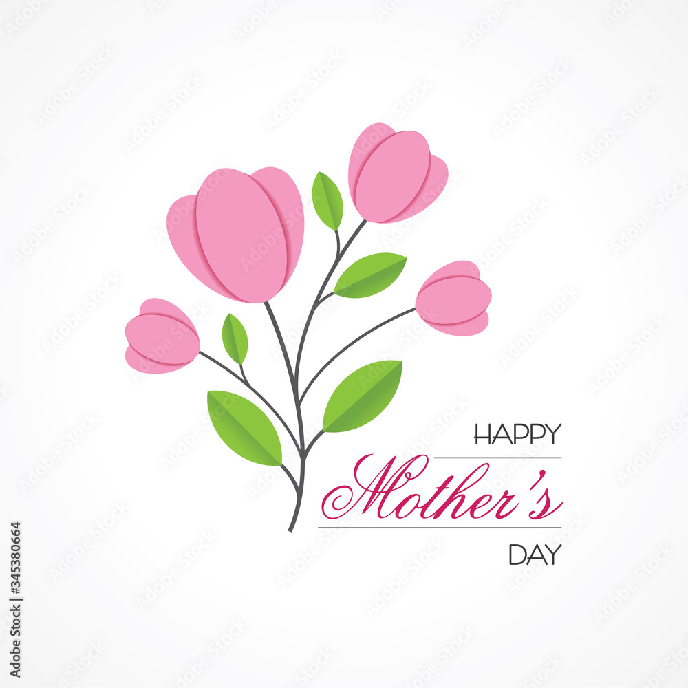 Happy Mother`s Day Greeting, banner or poster,best mom ever concept