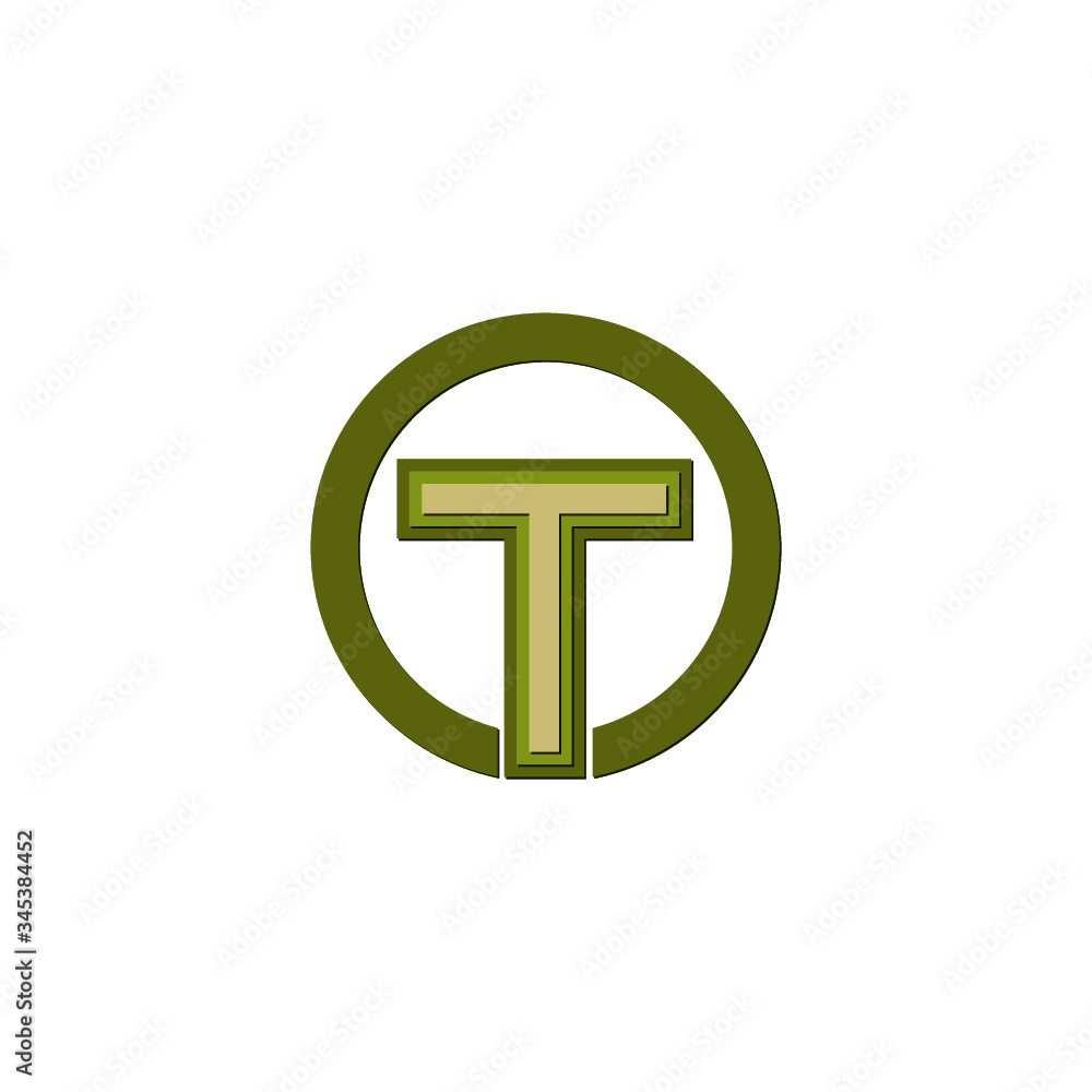 T letter logo design isolated on white background T letter logo design isolated on white background