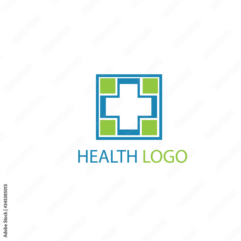Obraz premium health vector logo simple design