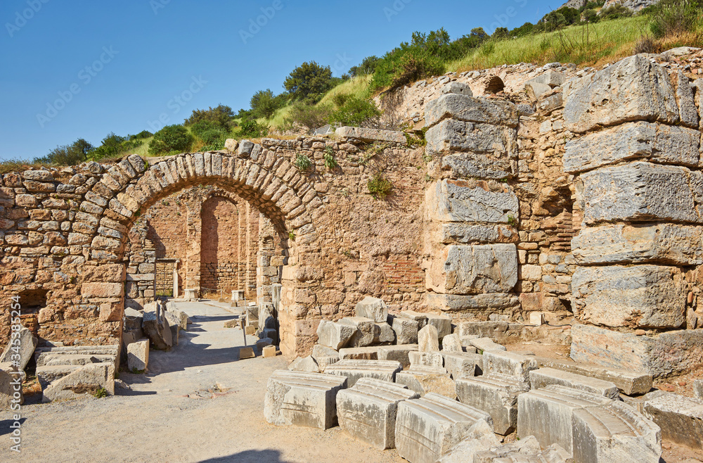 The ruined ancient city of Ephesus, Selcuk