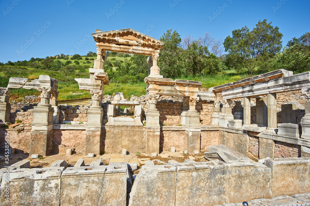 The ruined ancient city of Ephesus, Selcuk