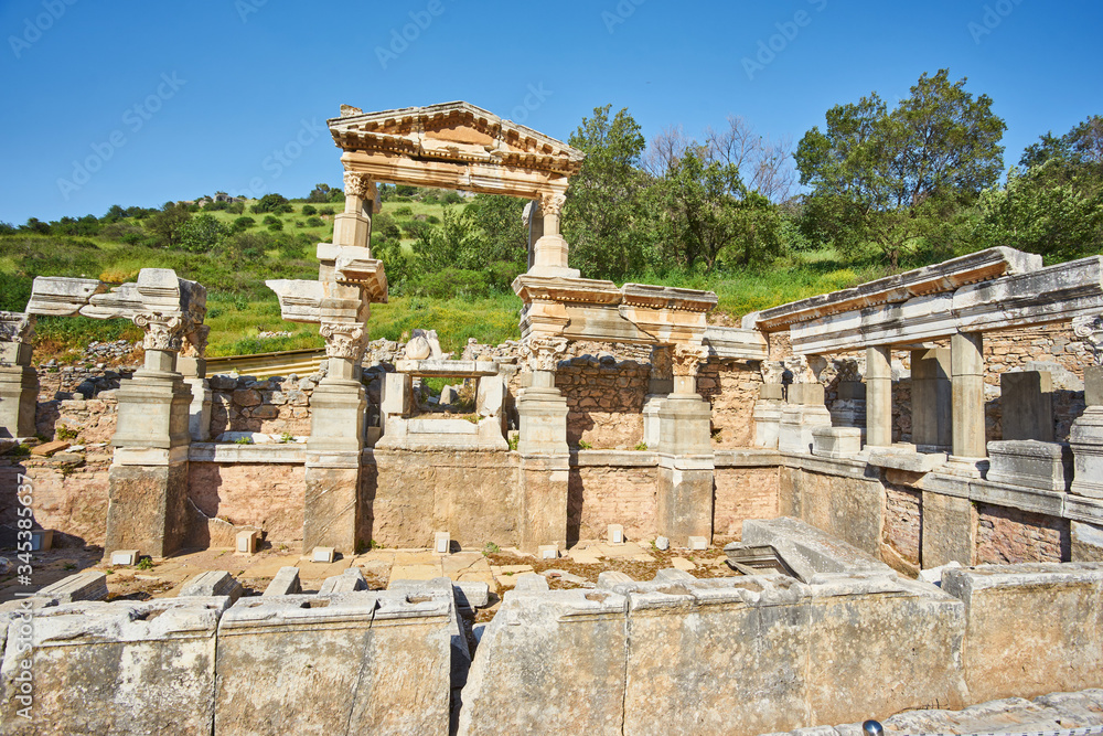 Fototapeta premium The ruined ancient city of Ephesus, Selcuk