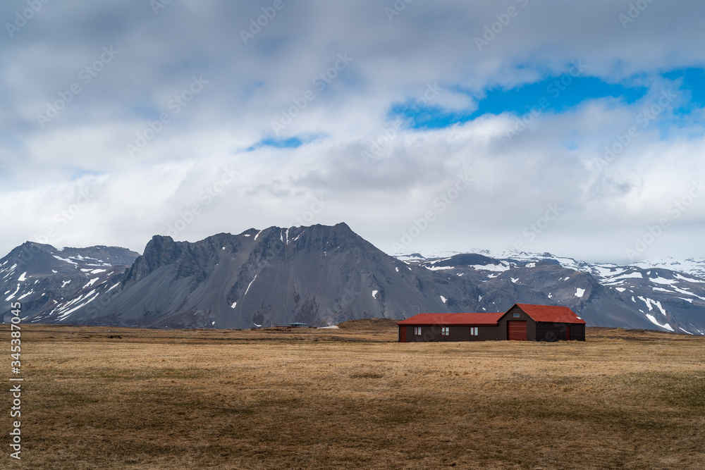 A typical dramatic landscape of Iceland. Landscape stock photo of Scandinavia