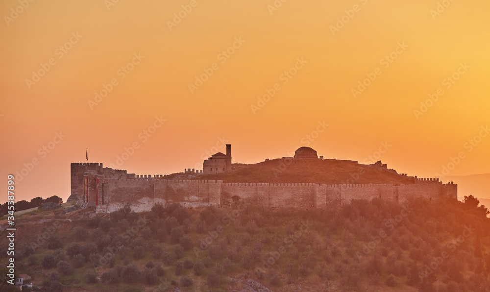 Fototapeta premium Historical Selcuk Castle. Royal tombs.