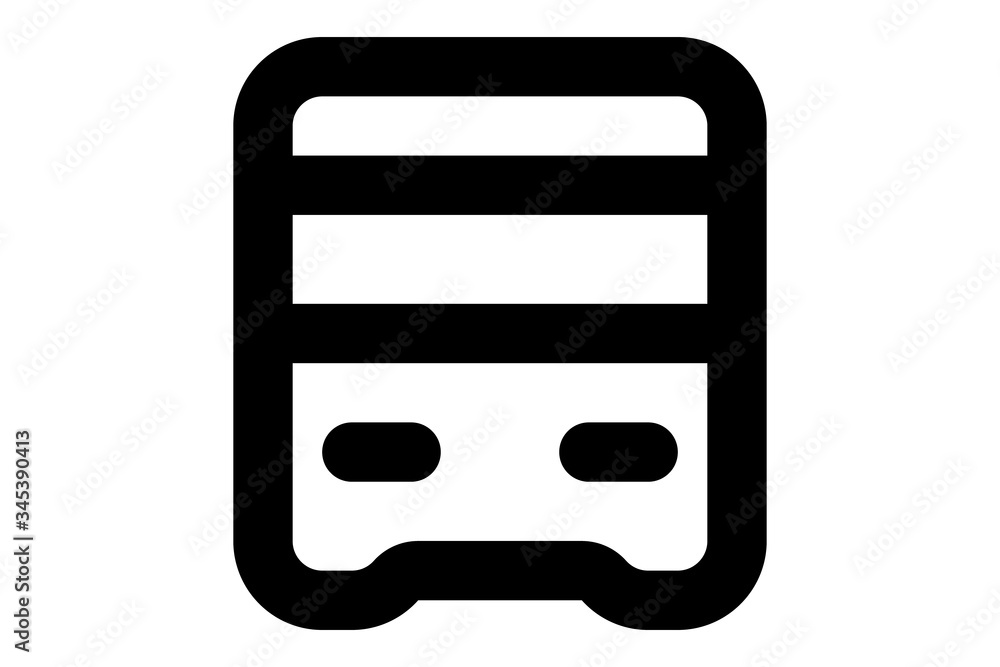 Fototapeta premium Bus vector icon
