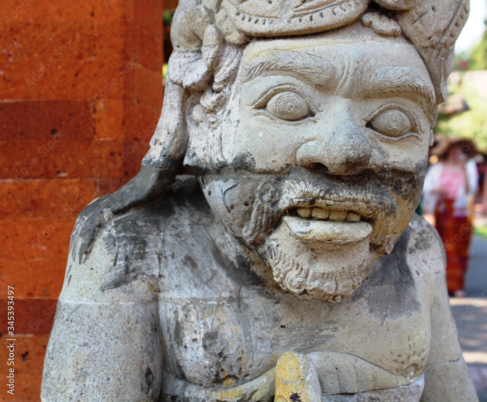 Obraz premium stone lion statue from Bali Temple Toursim