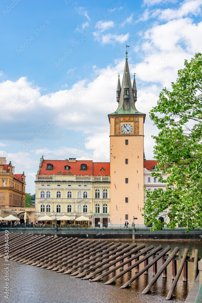Obraz premium Old Town Water tower in Prague, Czech Republic