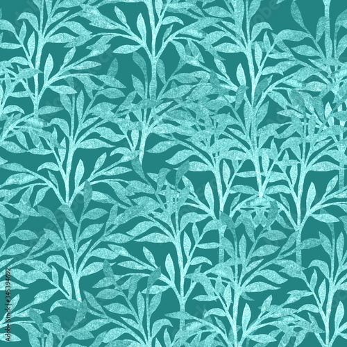 Petals on a turquoise background