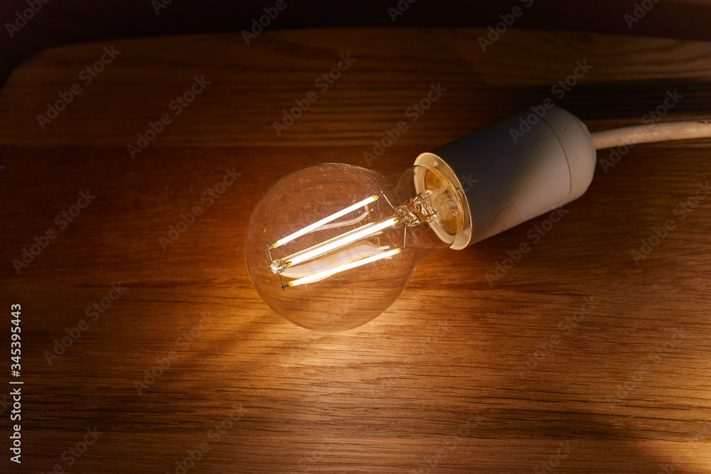 Bright lightbulb led filament type