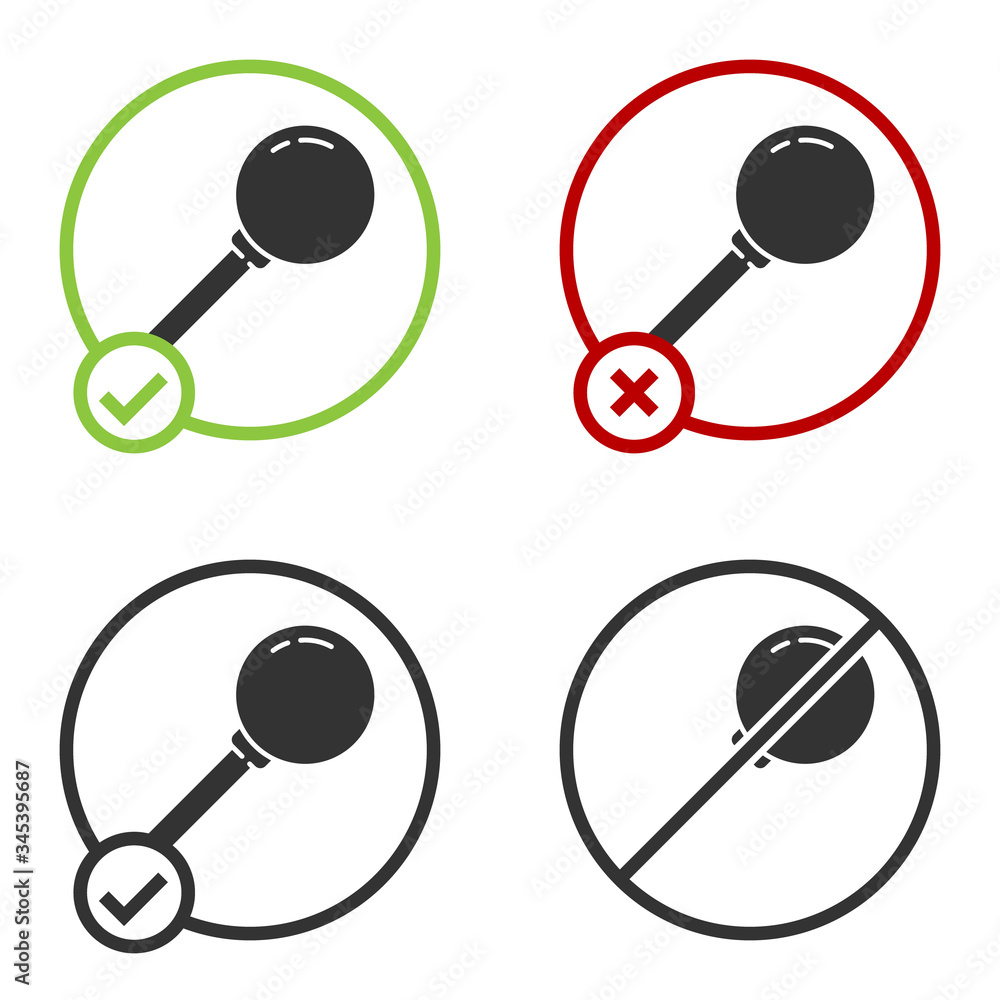 Black Push pin icon isolated on white background. Thumbtacks sign. Circle button. Vector Illustration Black Push pin icon isolated on white background. Thumbtacks sign. Circle button. Vector Illustration