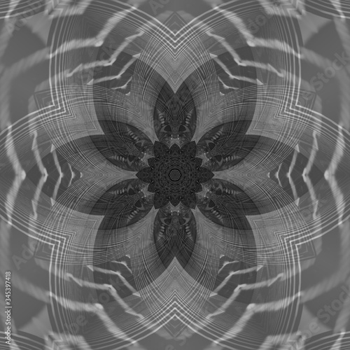 Fototapeta Naklejka Na Ścianę i Meble -  illustrazione geometrica astratta di un kaleidoscopico mandala