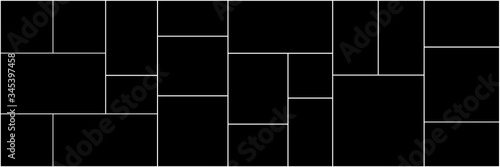 Creative vector Template Collage. Frames for photo.