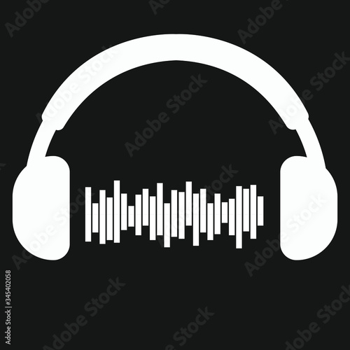 Minimalistic headphones with beats