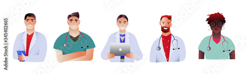 Vector concept  illustration of medical specialists