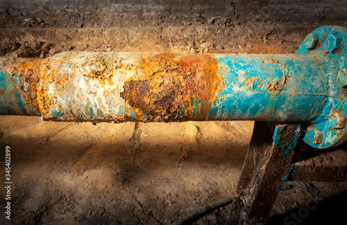 Schilderij op canvas Drinking water supply system