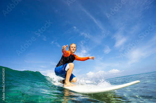 surfing in Mauritius