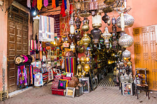 Store fronts in a medina
