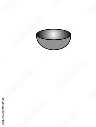 image of bowl isolated on white background