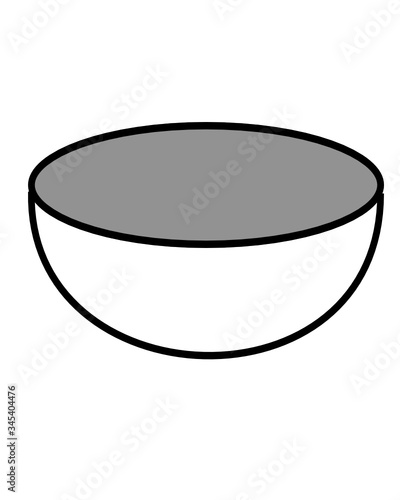 image of bowl isolated on white background