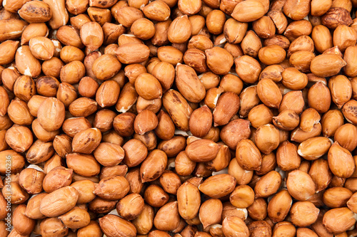 Heap of peanuts as a background