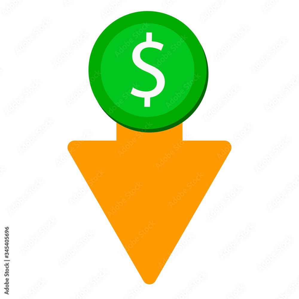 dollar coin icon. vector money - investment symbol dollar coin icon. vector money - investment symbol