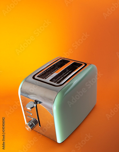Classically retro Styled Two Slot 2 Slice Toast Maker. Domestic and Home Electric Kitchen Appliances