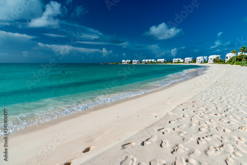 Fototapeta Naklejka Na Ścianę i Meble -  tropical panorama island of Anguilla Caribbean sea