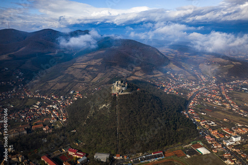 Deva fortress. Romania landmark