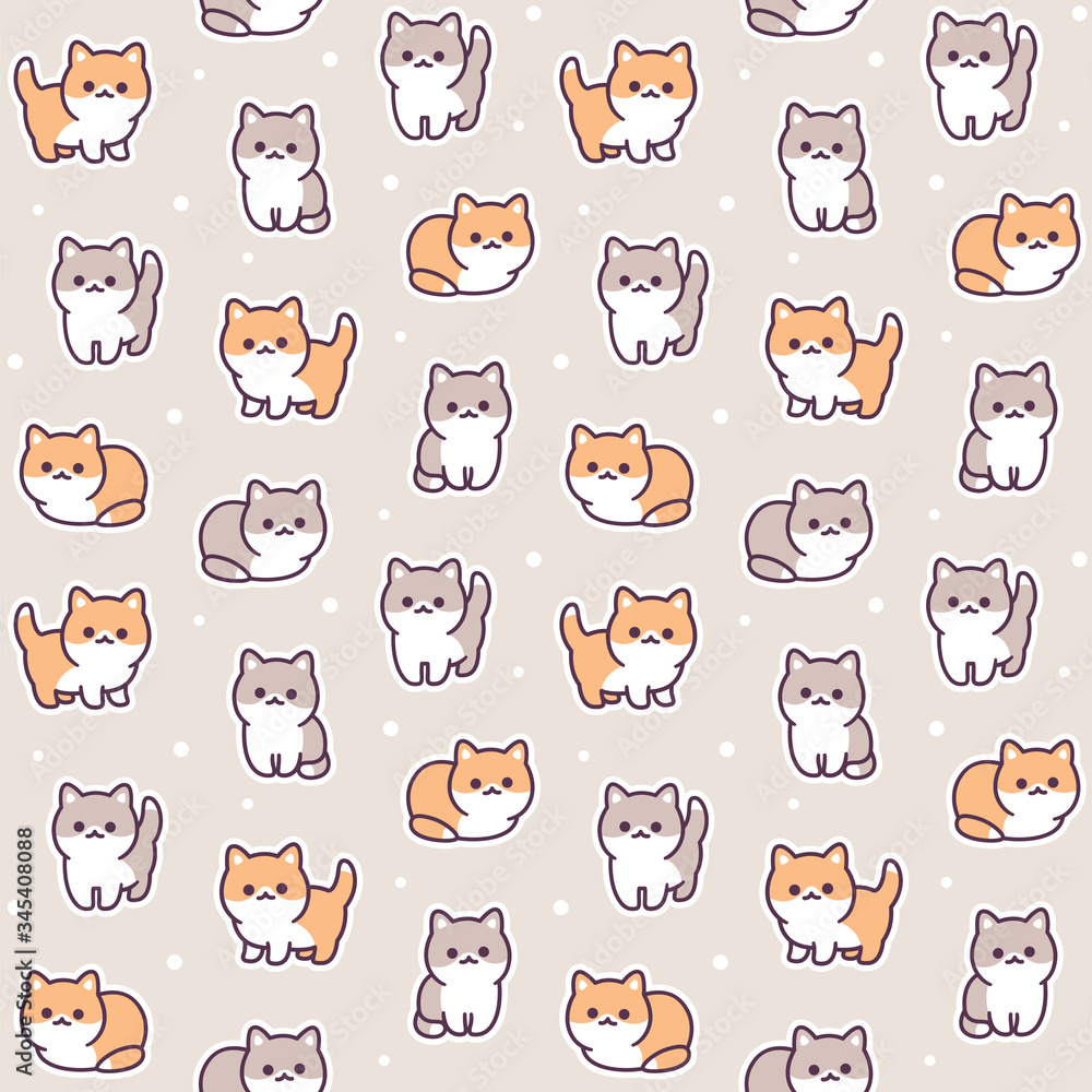 Baby kitten pattern