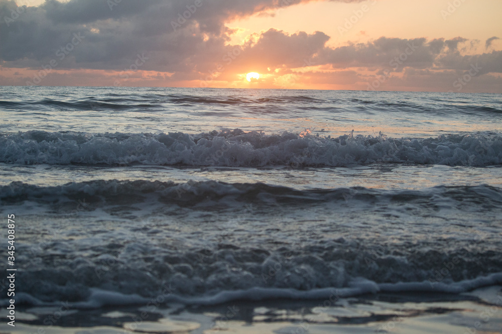 sunset on the beach