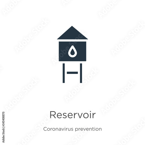 Reservoir icon vector. Trendy flat reservoir icon from Coronavirus Prevention collection isolated on white background. Vector illustration can be used for web and mobile graphic design, logo, eps10