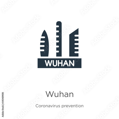 Wuhan icon vector. Trendy flat wuhan icon from Coronavirus Prevention collection isolated on white background. Vector illustration can be used for web and mobile graphic design, logo, eps10