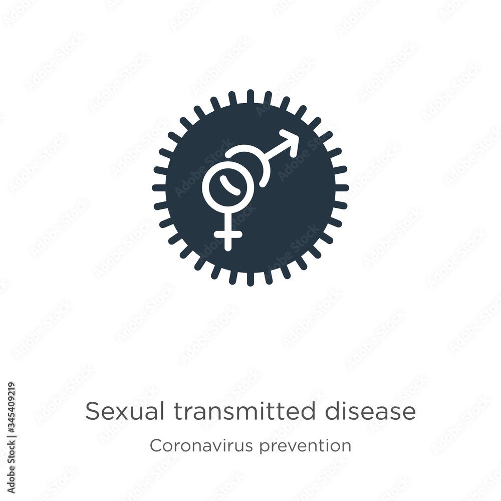 Sexual transmitted disease icon vector. Trendy flat sexual transmitted disease icon from Coronavirus Prevention collection isolated on white background. Vector illustration can be used for web and Sexual transmitted disease icon vector. Trendy flat sexual transmitted disease icon from Coronavirus Prevention collection isolated on white background. Vector illustration can be used for web and