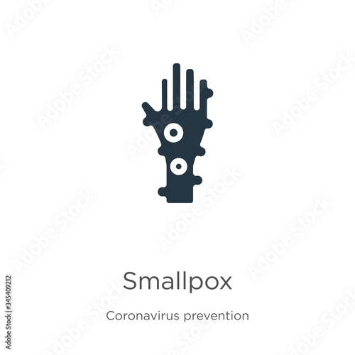 Smallpox icon vector. Trendy flat smallpox icon from Coronavirus Prevention collection isolated on white background. Vector illustration can be used for web and mobile graphic design, logo, eps10