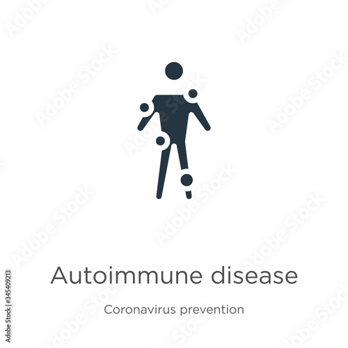 Autoimmune disease icon vector. Trendy flat autoimmune disease icon from Coronavirus Prevention collection isolated on white background. Vector illustration can be used for web and mobile graphic