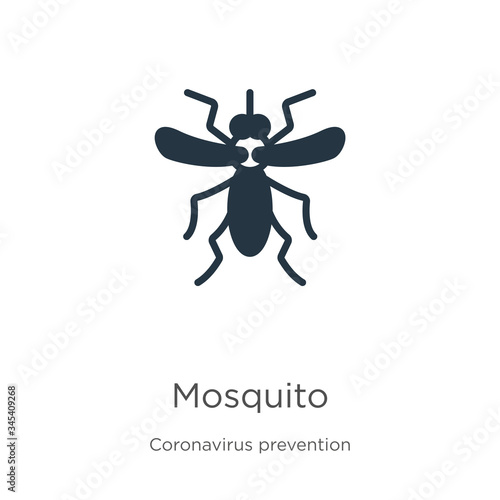Mosquito icon vector. Trendy flat mosquito icon from Coronavirus Prevention collection isolated on white background. Vector illustration can be used for web and mobile graphic design, logo, eps10