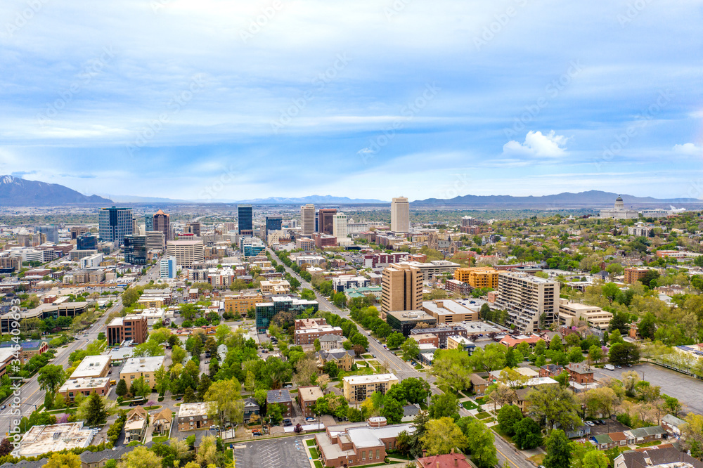Fototapeta premium Salt Lake City West Skyline