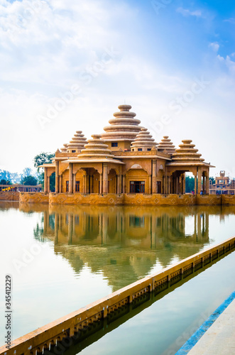 Temple complex  Bhagwan Valmiki Tirath Sthal or Bhagwan Valmiki Mandir near Amritsar, Punjab, India photo