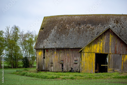 Εκτύπωση καμβά ramshackle barn