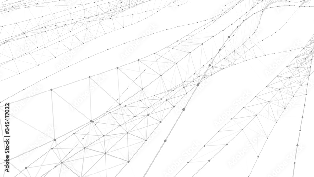 Network of dots connected by lines. DNA twisted structure. Detailed lines forming an abstract background Network of dots connected by lines. DNA twisted structure. Detailed lines forming an abstract background