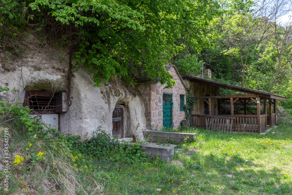 Wine cellars in Cserepfalu, Hungary Wine cellars in Cserepfalu, Hungary