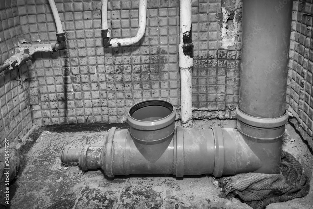Toilet apartment in a multistorey residential building in the city