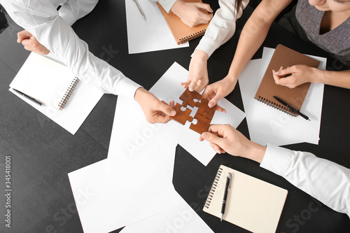 Team of business people doi...