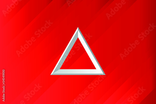 red background with diagonal gradients creating lighting effect