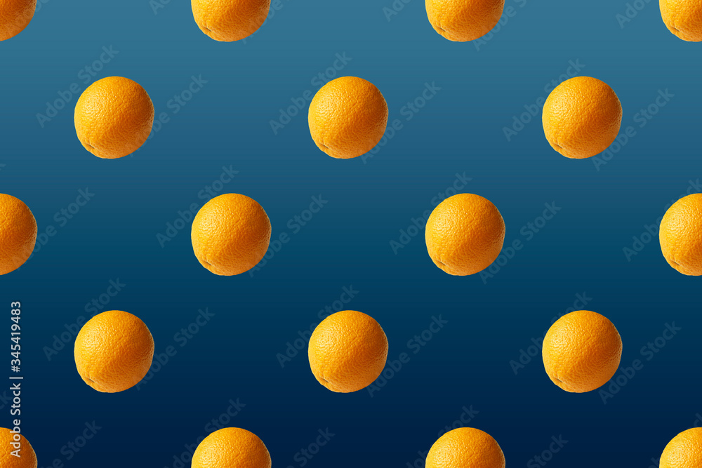 Seamless pattern orange on a blue background. pattern. Seamless pattern orange on a blue background. pattern.